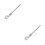 2Pcs Stainless Steel Adjustable Bike Flagpole Stand Silver Telescoping 6