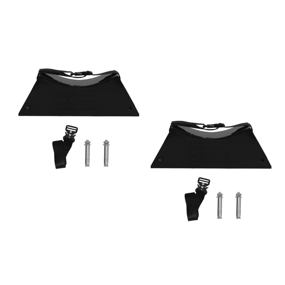 2Sets Black Abs Steel Gas Cylinder Wall Mount Bracket For Lab Safety 3712458664068