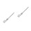 2Pcs Stainless Steel Adjustable Bike Flagpole Stand Silver Telescoping 8
