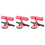 3Pcs Adjustable Pink Sit Assist Bar with Suction Cups for Core Workout 1