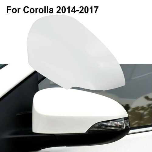 Toyota Corolla2014-2016Κάλυμμα πλευρικού καθρέφτη ABS λευκό εξωτερικό μέρος πλευράς οδηγού 1