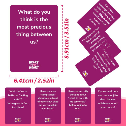 Heart to Heart Conversation Cards for Couples 2-Pack 1