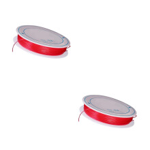 2Pcs Red Elastic Beading String Abrasion Resistant DIY Jewelry Cord