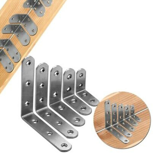 Stainless Steel Corner Brackets L-Shape 40x40mm 4 pcs 1