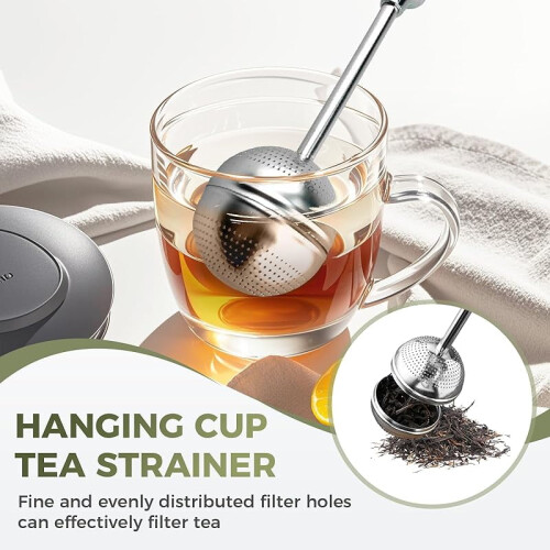 Stainless Steel Tea Infuser Strainer Ultra-Fine Mesh Large 1
