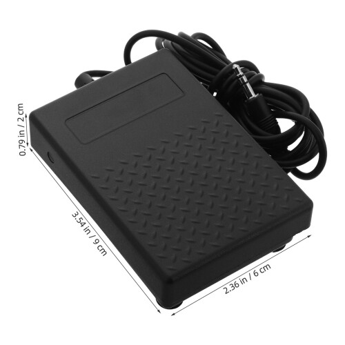 Black Plastic Piano Sustain Pedal for Keyboard 1 Pack 1