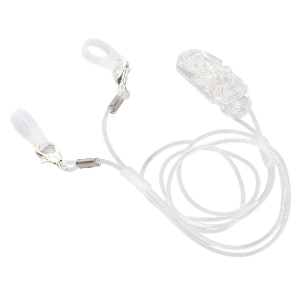 Transparent Hearing Aid Clip, Anti-Loss Fixation Lanyard for Seniors