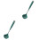 2Pcs Non-Stick Silicone Soup Spoons Long Handle Kitchen Ladles 3