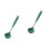 2Pcs Non-Stick Silicone Soup Spoons Long Handle Kitchen Ladles 4