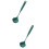 2Pcs Non-Stick Silicone Soup Spoons Long Handle Kitchen Ladles 7