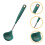 2Pcs Non-Stick Silicone Soup Spoons Long Handle Kitchen Ladles 10