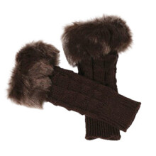 Winter Thermal Half-Finger Gloves Touchscreen Compatible