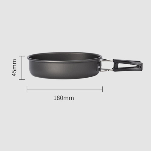 Portable Camping Cookware Set - 3-Piece Non-Stick 1
