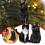 Black Cat Christmas Ornament Acrylic 2D Hanging 2