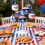 Patriotic Hanging Orbs Red White Blue 12-Pack 4