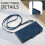 Θήκη πορτοφολιού iPhone15 – Τσάντα τηλεφώνου crossbody με θήκη καρτών, μαλακό κάλυμμα με 3