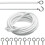 PVC Curtain Rope Assorted Colors Extendable 3 pcs 6
