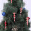 Shatterproof Candy Finish Christmas Ornaments Red White 7
