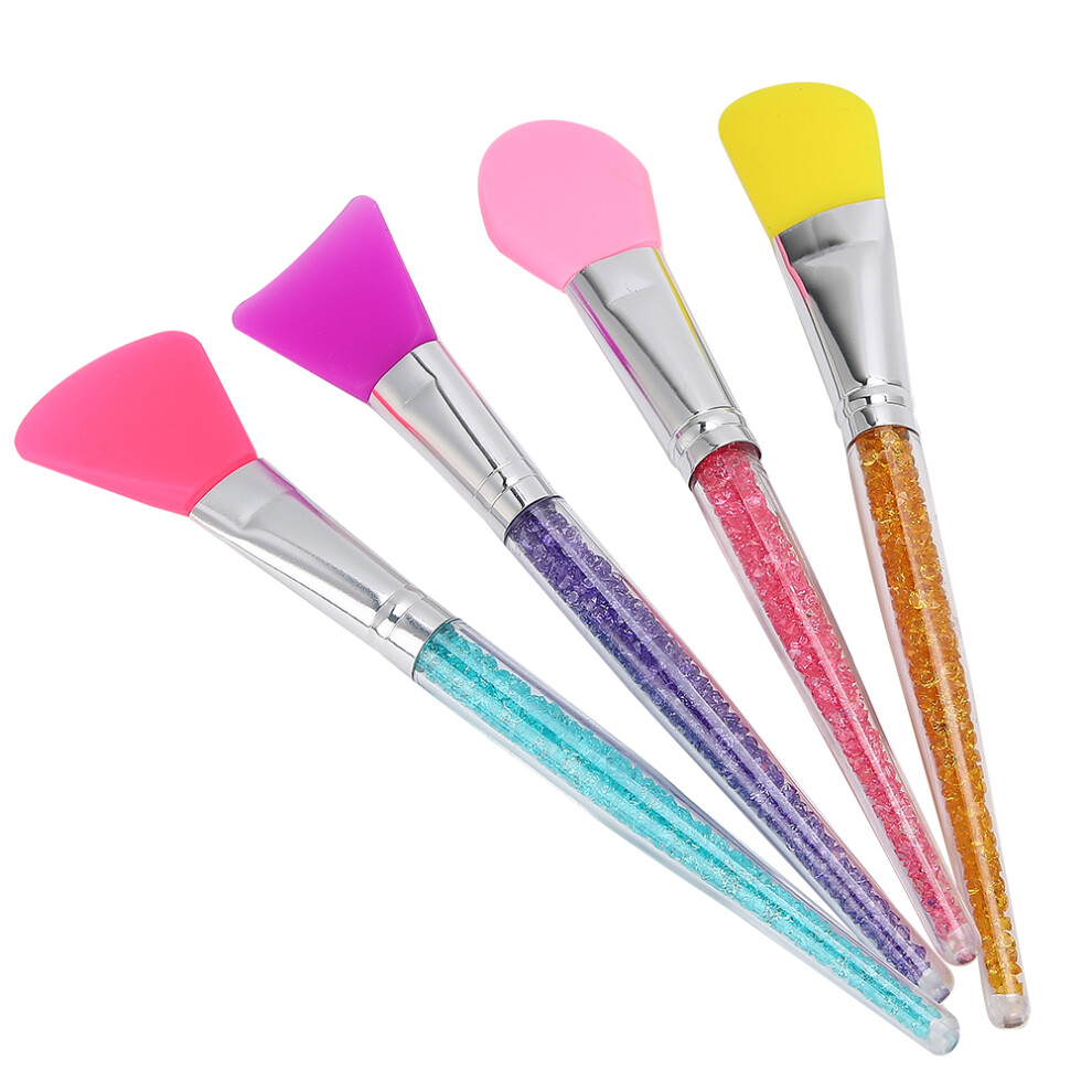 4pcs Silicone Face Mask Brush Set for Creams, Lotions & Masks