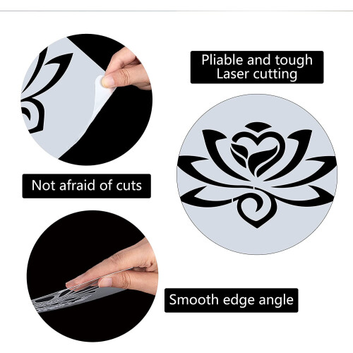 Lotus Flower Art Stencils & Templates 2
