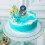 Birthday Number Candle Blue Gray Ocean Theme 1 5