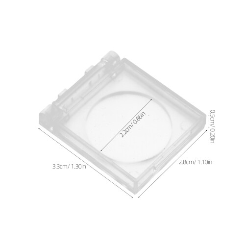 2Pièces Couvercle Protecteur Bouton Pièce Transparent 1