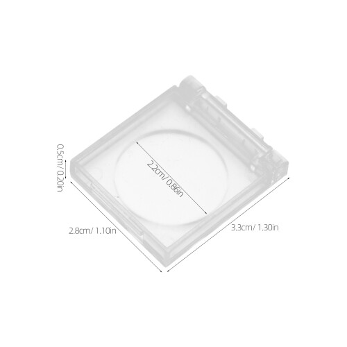 2Pièces Couvercle Protecteur Bouton Pièce Transparent 2