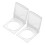 2Pièces Couvercle Protecteur Bouton Pièce Transparent 9