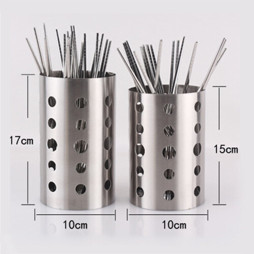 Stainless Steel Cutlery Storage Organizer Flatware Holder Chef Kitchen Tools 17x10CM 1