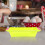 Green Silicone Bread Loaf Pan, Non-Stick Baking Mold with Lid 4