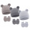 Infant Hat and Mittens Set with Bear Ears Design Elastic 4