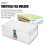 Lockable Rectangular Iron File Organizer Box for Home Office Document Storage and Secure Filing 2