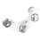 Tambourine for Drum Set Mountable Cymbal Accessory in Silver 1Pcs 7