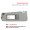 Car Sun Visor Assembly For BMW 3 Series E90 E91 2005-2013, Sun Visor Replacement With Mirror-Gray Left Driver Side 3