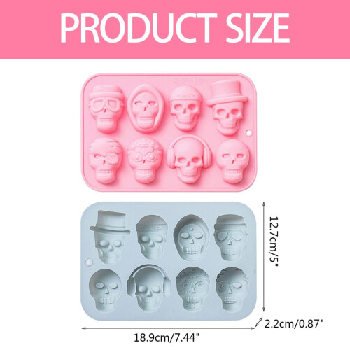 Skull Cookie Cutter Pink 2