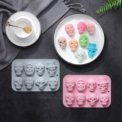 Skull Cookie Cutter Pink 1