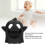Baby Ghost Mitten Teether Infant Silicone Chew Toy Black 4