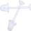 100 Pairs Plastic Earrings,Clear Earrings Clear Post Earring Posts and Backs Silicone Stud 2
