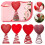 Glitter Red Heart Mini Tree Topper 5 inch 6