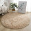 Ultra Soft Plush Round Rug Mat White 48 inches 3