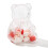 Clear gummy bear container box heart-shaped 6.5 oz 7