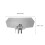 Motorcycle Windshield Extension Universal Adjustable Wind Deflector Guard for Motobikes Grey 2