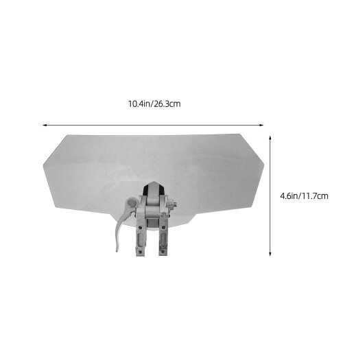 Motorcycle Windshield Extension Universal Adjustable Wind Deflector Guard for Motobikes Grey 1
