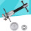 Professional Disc Brake Caliper Wind Back Tool Kit for (Silver) 4