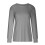 Women's Long Sleeve Solid Gray Pullover Top 4