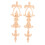 Wood Wardrobe Applique Wall Art Decor 2 pcs 4