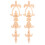 Wood Wardrobe Applique Wall Art Decor 2 pcs 6