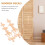 Wood Wardrobe Applique Wall Art Decor 2 pcs 7