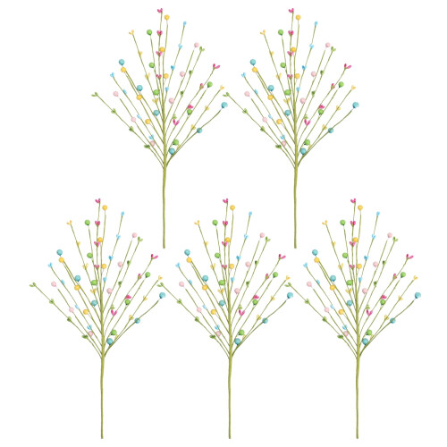 Artificial Spring Berry Stem Pastel Easter Pick 1 pc 2