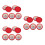 15Pcs Red Ink Pads Round Small Stamp Pads for Office Use DIY Projects 1